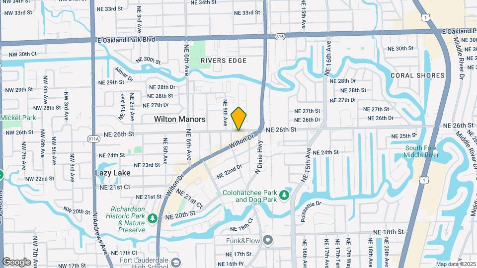900 NE 26th St Map and Location Details