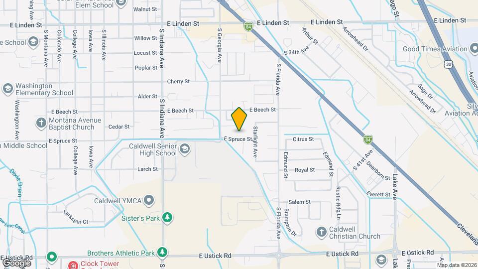 2523 E Spruce St Map and Location Details
