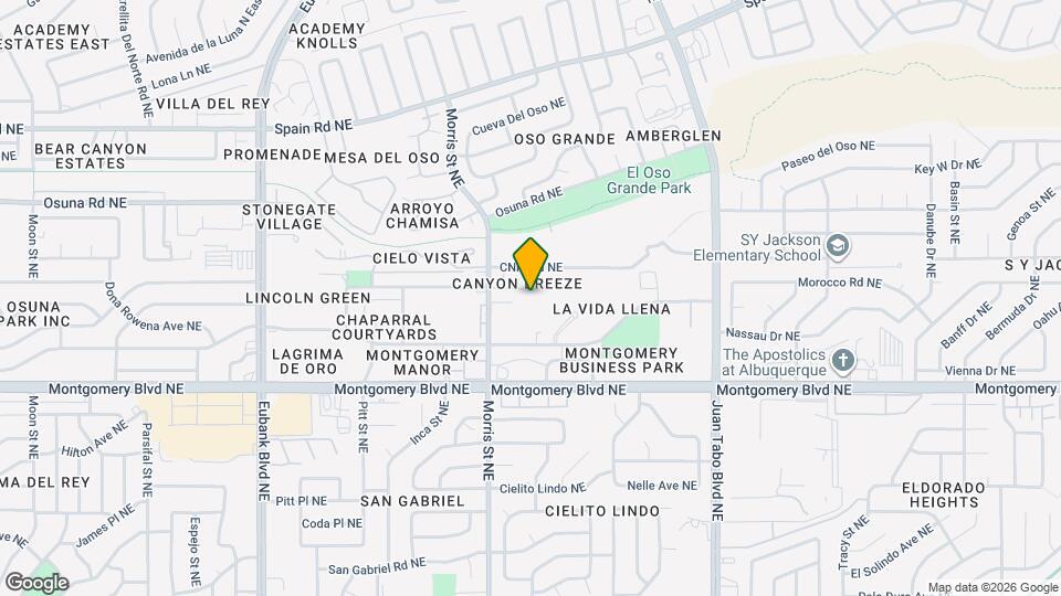 10420 Gutierrez Rd NE Map and Location Details