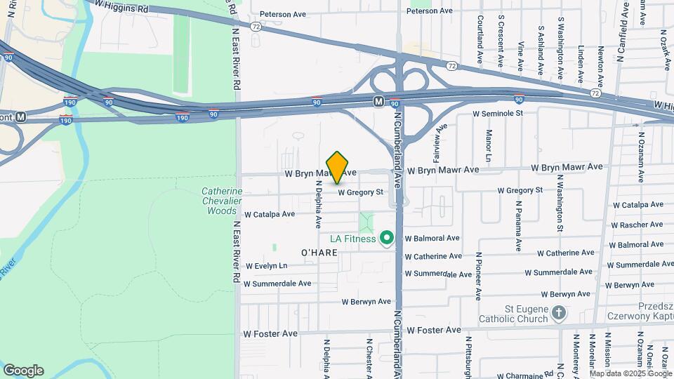 8532 W Gregory St Map and Location Details