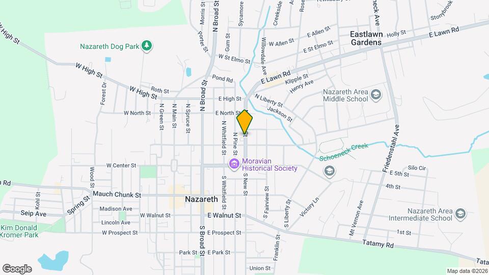 121 N New St Map and Location Details
