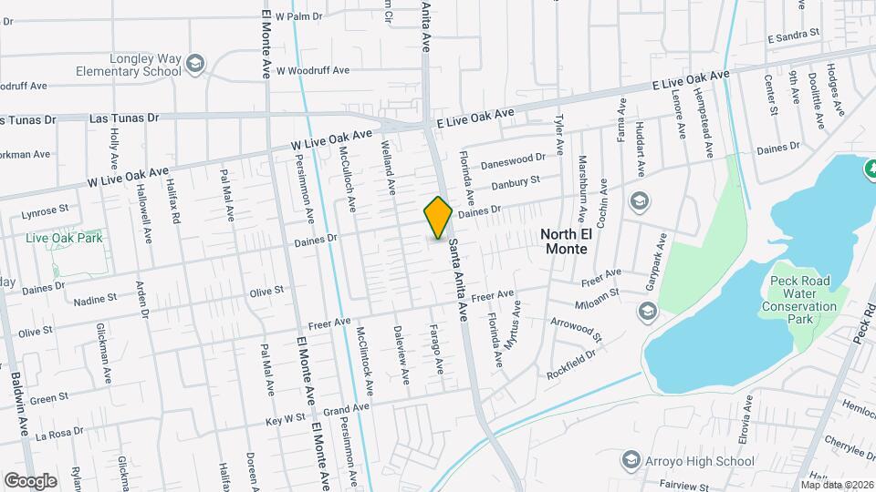 5421 Santa Anita Ave, Unit 6 Mapa y Detalles de la Ubicación