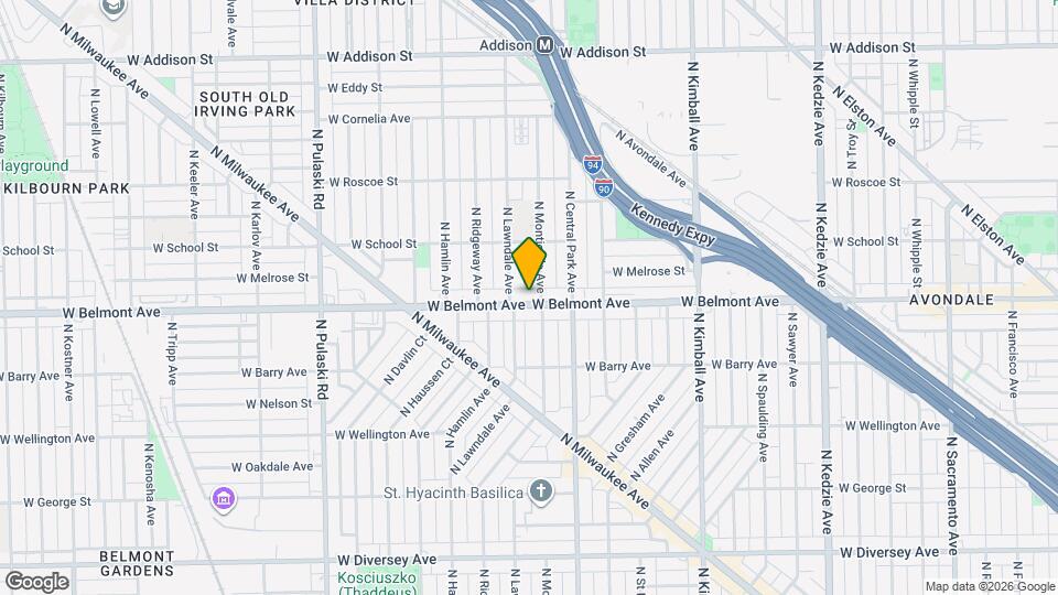3642 W Belmont Ave Map and Location Details