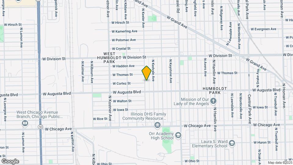 1031 N Keeler Ave Map and Location Details