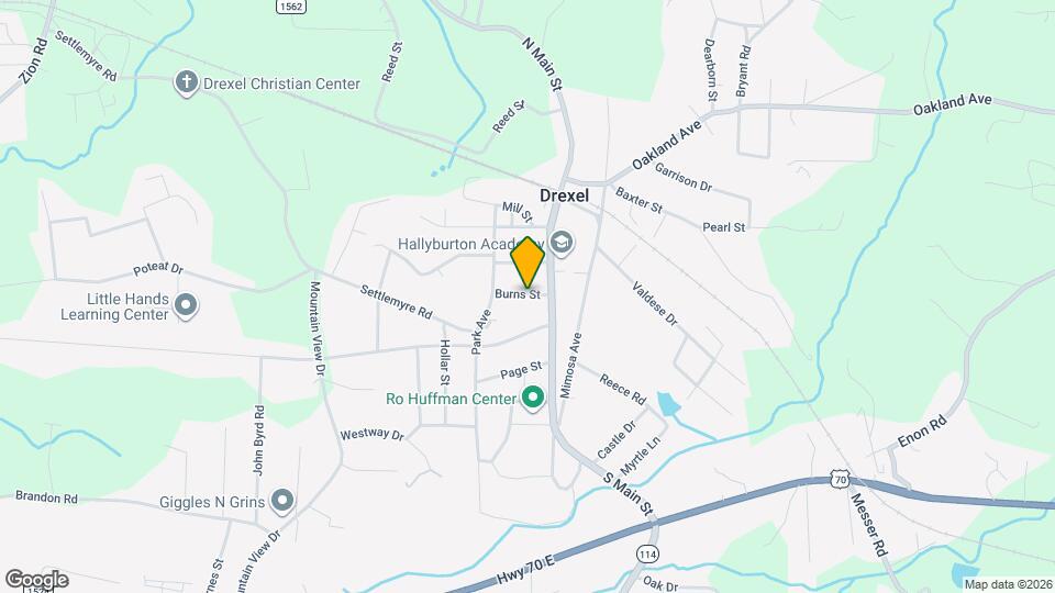 105 Burns St Map and Location Details