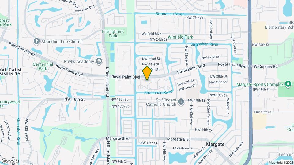 6800 Royal Palm Blvd Map and Location Details