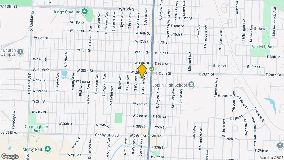 2026 S Joplin Ave Map and Location Details