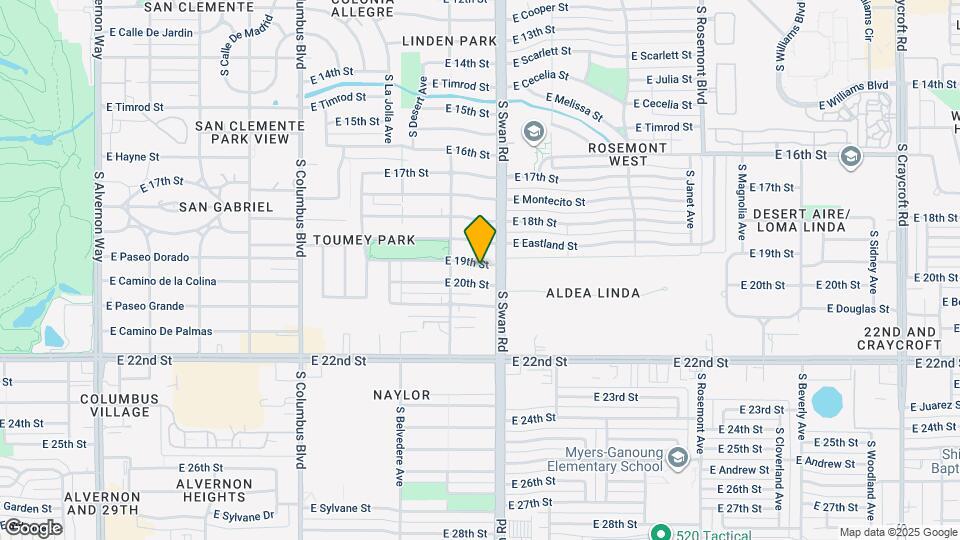 4634-4636 E 19th St Map and Location Details