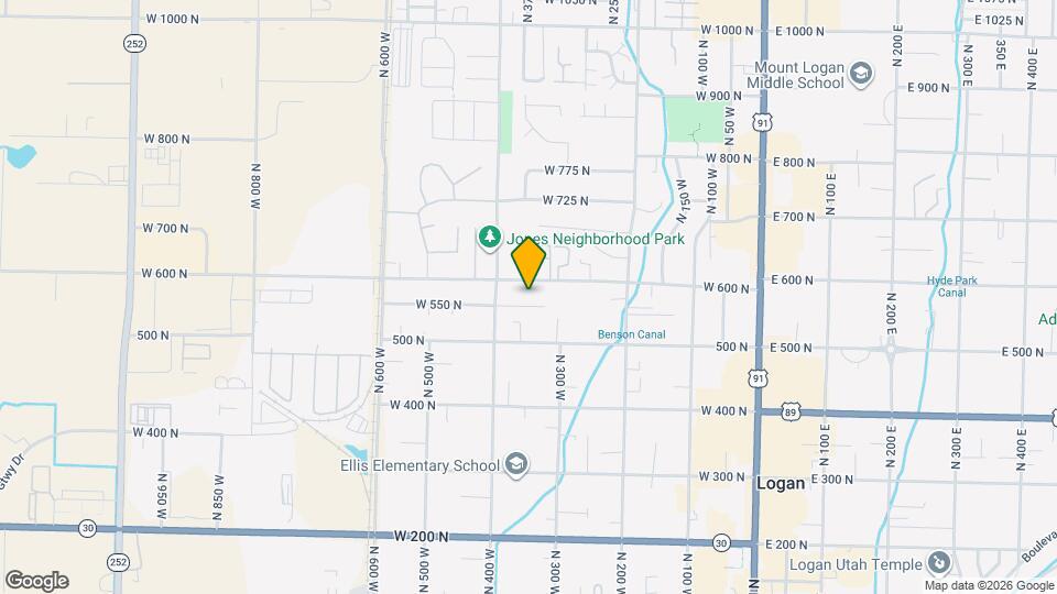 351 W 550 N Map and Location Details