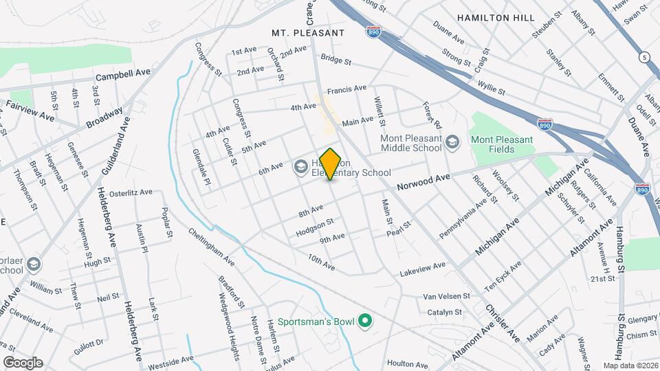 1120 Pleasant St Map and Location Details