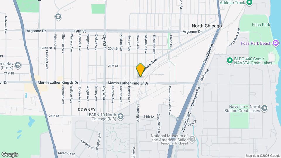 2151 Grove Ave Map and Location Details