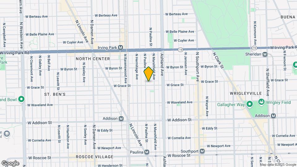 1652 W Grace St Map and Location Details