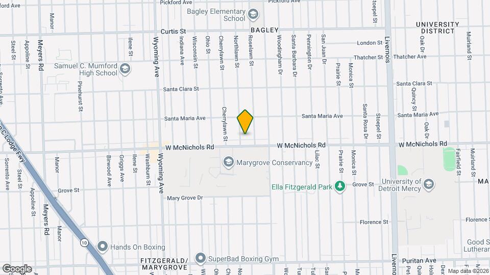 17132 Northlawn St Mapa y Detalles de la Ubicación
