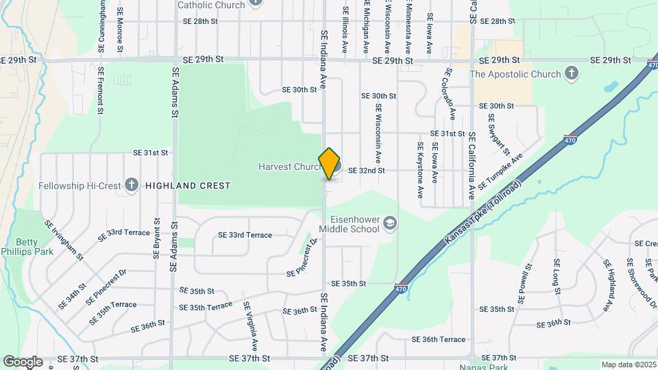 3222 SE Indiana Ave Map and Location Details