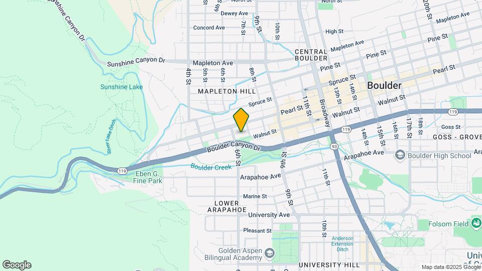 624 Pearl St Map and Location Details