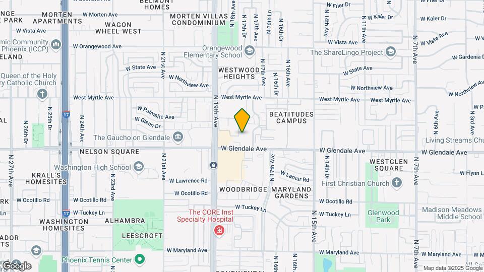 1744 W Glendale Ave Map and Location Details