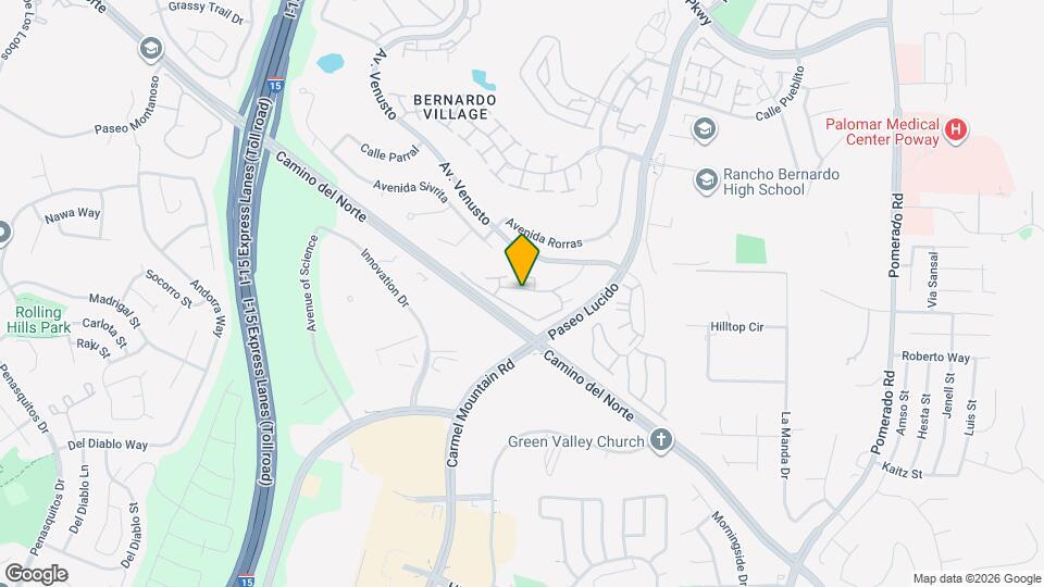 12015 Alta Carmel Ct, Unit 299 Map and Location Details