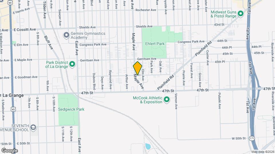 4601 Maple Ave Map and Location Details
