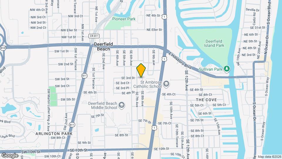 301 SE 8th Ave Map and Location Details