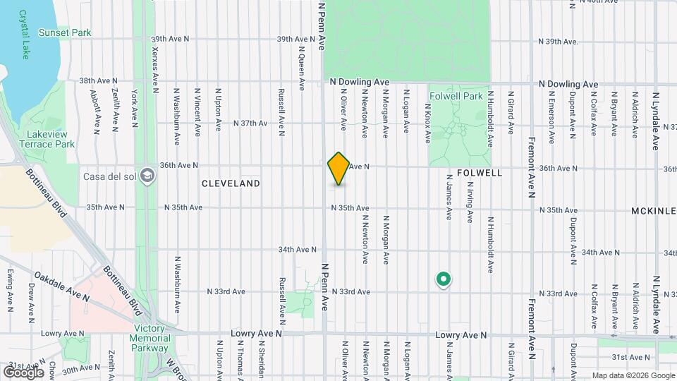 3527 N Oliver Ave Map and Location Details