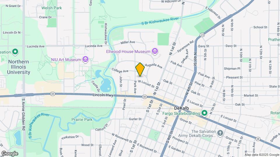 233 W Locust St Map and Location Details