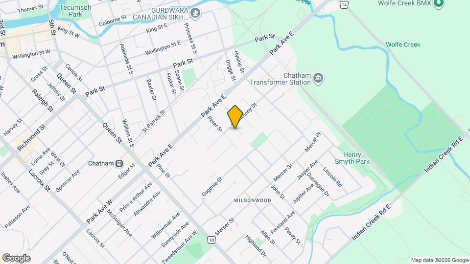 40 Beechwood Crescent Map and Location Details