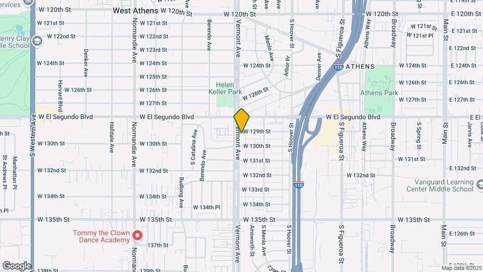 12910 S Vermont Ave Mapa y Detalles de la Ubicación
