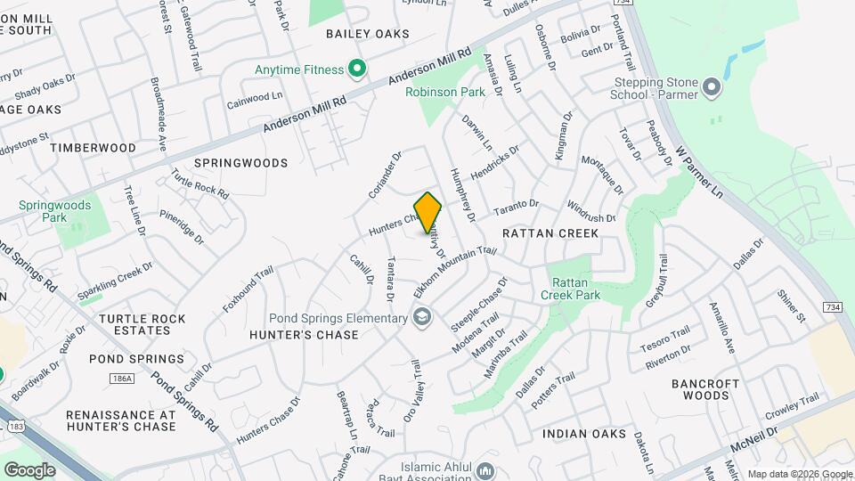 13012 Tantivy Dr Map and Location Details