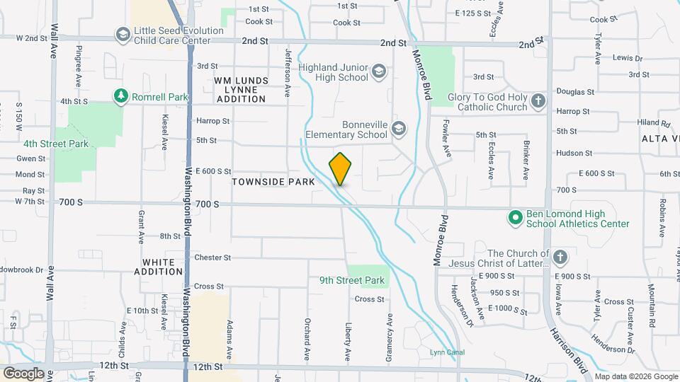 645 S Plum Creek Ln E Map and Location Details