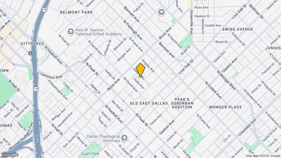 1519 Annex Ave, Unit 103 Map and Location Details