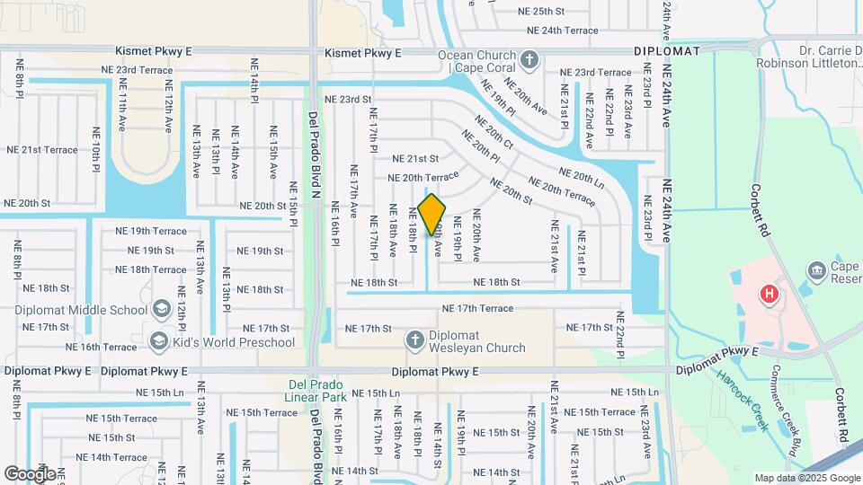 1904 NE 19th Ave Map and Location Details