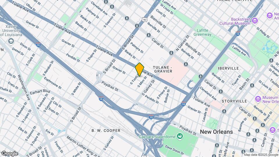 2321 Gravier St Map and Location Details