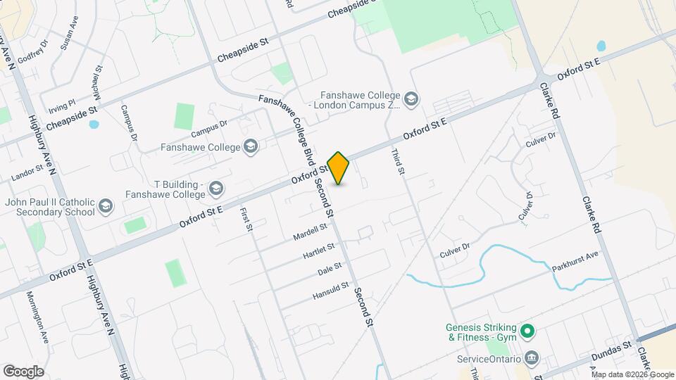 568 Second St Map and Location Details