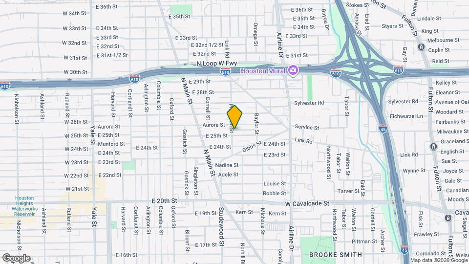 907 E 25th St Map and Location Details