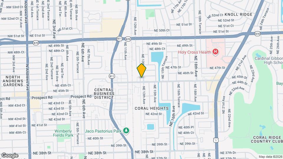 4511 NE 13th Ave Mapa y Detalles de la Ubicación