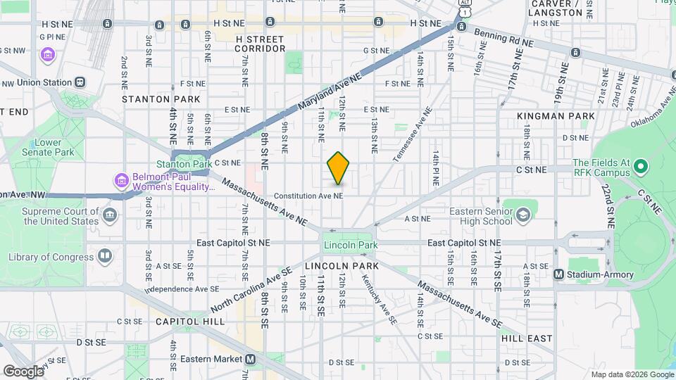 1130 Constitution Ave NE Map and Location Details