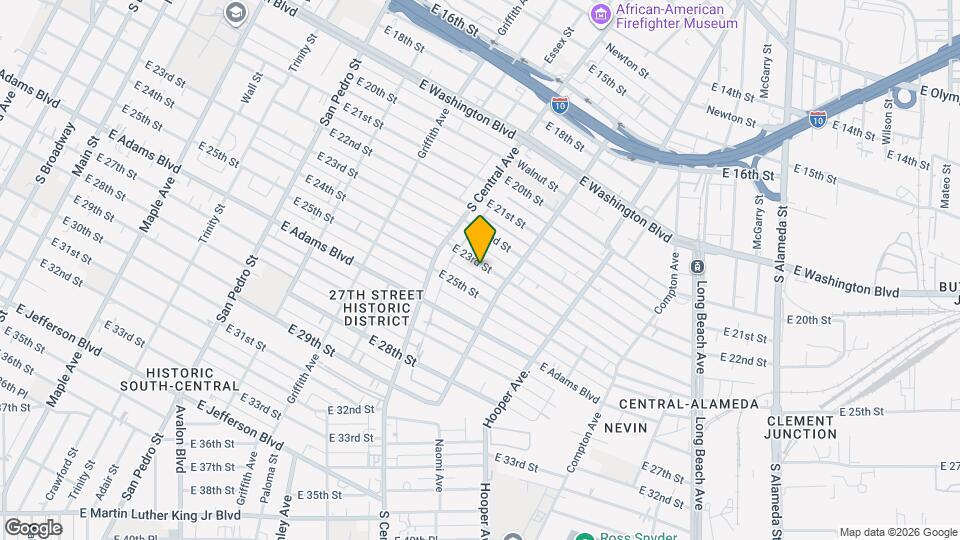 1352 E 23rd St Map and Location Details