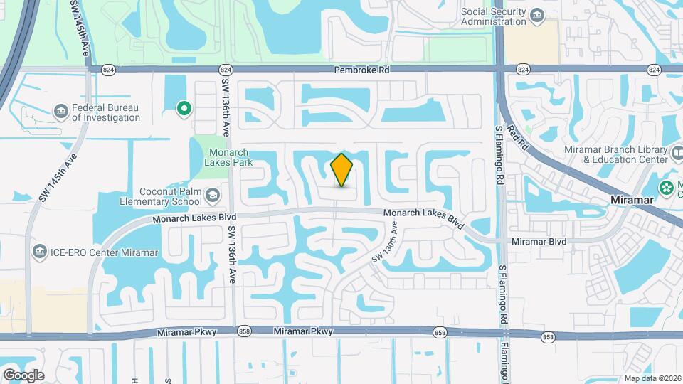 13148 SW 23rd St Map and Location Details