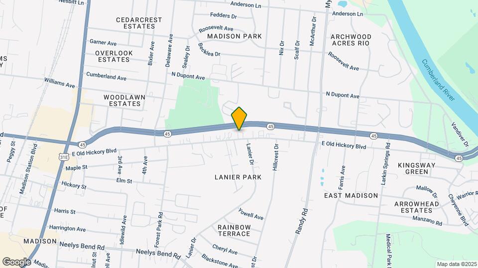 653 E Old Hickory Blvd Map and Location Details