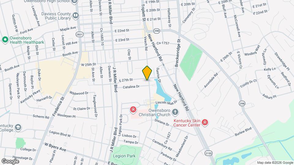 2716 Veach Rd Map and Location Details