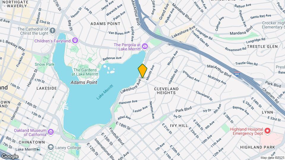 2204 Lakeshore Ave Mapa y Detalles de la Ubicación