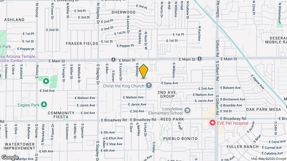 1500 E Dana Ave Map and Location Details