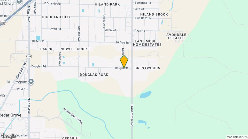 3426 Douglas Rd Map and Location Details