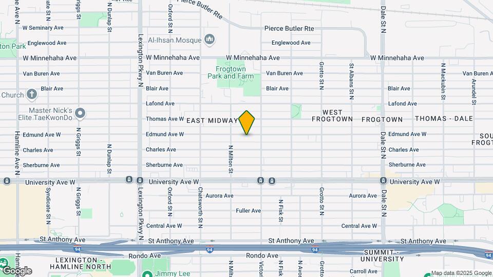 886 Edmund Ave Map and Location Details