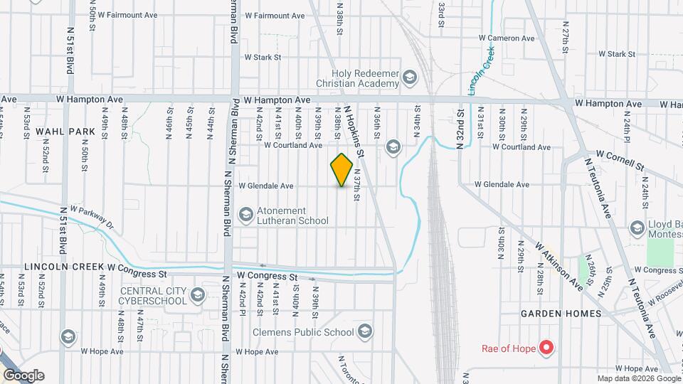 4572 N 38th St Map and Location Details