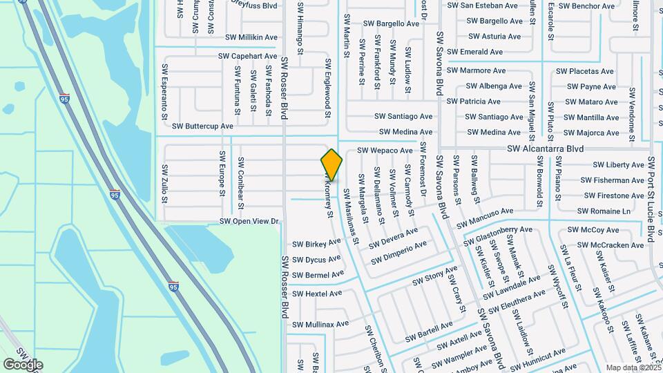 3581 SW Kromrey St Mapa y Detalles de la Ubicación