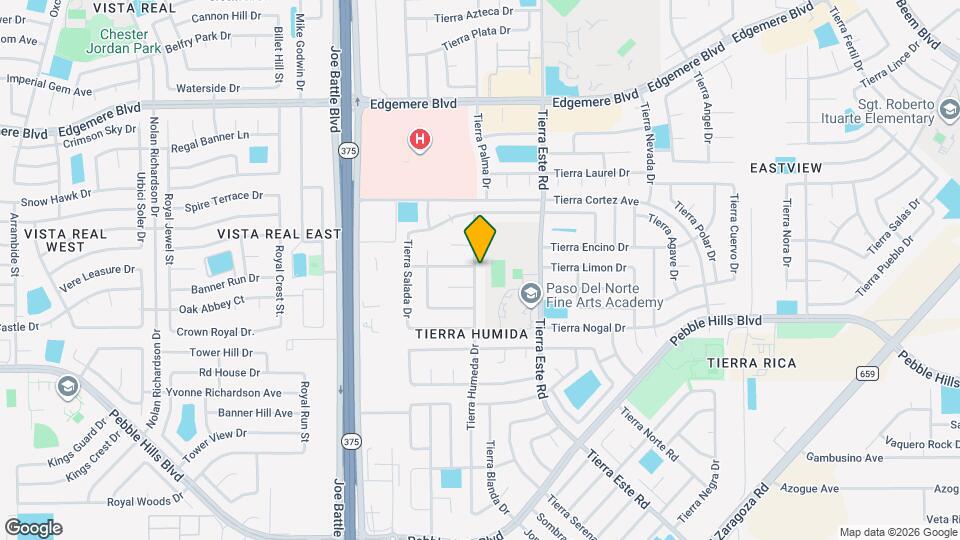 3060 Tierra Humeda Dr Map and Location Details