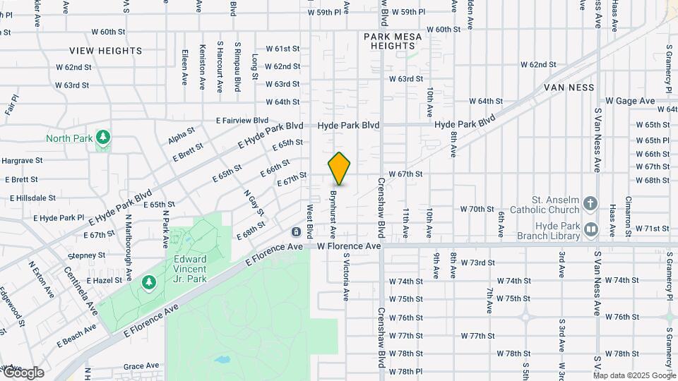 6726 Brynhurst Ave Map and Location Details