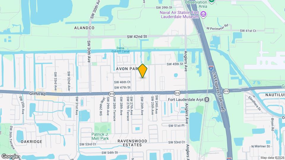 4641 SW 25th Terrace Mapa y Detalles de la Ubicación