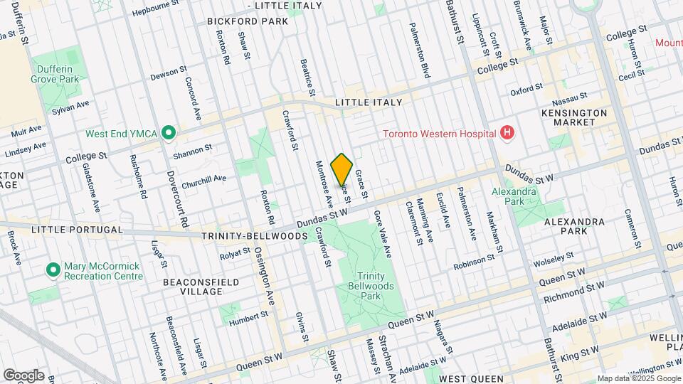 Brand New Basement in Little Italy Map and Location Details